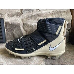 Nike Force Savage Elite 2 Gold Black Size 14 Football Linemen Cleats BV3962-011